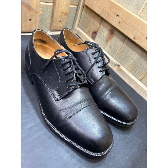Dino Monti Mens Black Leather Oxford Dress Shoes Size 11.5 D Made In Italy main image 9